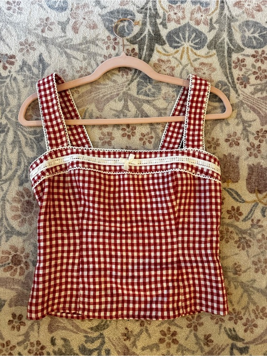 Reformation Tops - Reformation linen gingham top